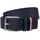 Herrengürtel Leder blau 80 cm