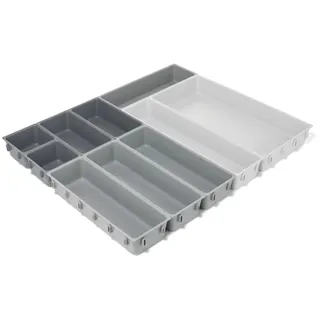Joseph Joseph Blox Schubladenorganizer, Besteckkasten, Grau