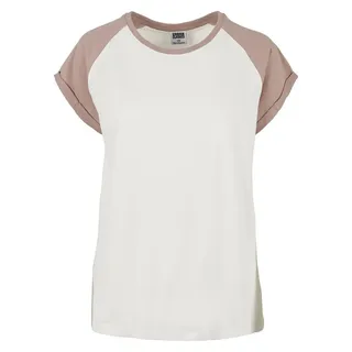 URBAN CLASSICS Ladies Contrast Raglan Tee - Beige