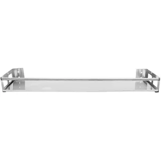 Veemoon Gewürzregal 50x12,5cm aus Edelstahl zur Wandmontage | Gewürzregal Wand Holz, Wandregal für Küche, Silber, Einfache Aufbewahrung, Leicht Zugänglich