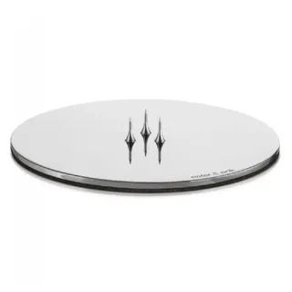 ester & erik Kerzenhalter Kerzenplatte Medium Silver Shiny