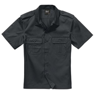 Brandit Langarmhemd Brandit Herren Short Sleeves US Shirt (1-tlg) schwarz M