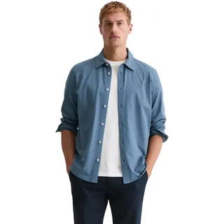 Marc O'Polo Langarmhemd stormy blau XL