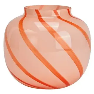 WURM Vase gestreift aus Glas Maße 20x18x20