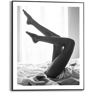 Poster REINDERS "Frau" Bilder Gr. B/H/T: 40 cm x 50 cm x 1,6 cm, schwarz (schwarz, weiß) Bilder