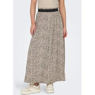 Only Maxirock Damen Bedruckt Braun/Silber 40