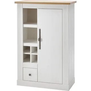 OTTO home Westminster 80 x 122 x 42 cm Pinie Weiß / Wotan Eiche