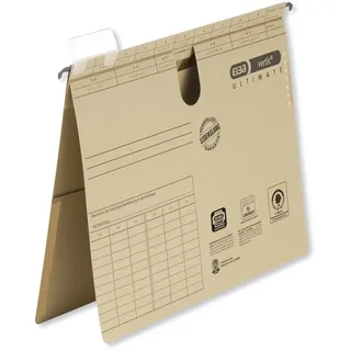 Elba Hängehefter vertic® ULTIMATE® Karton naturbraun DIN A4 1x kaufmännische Heftung, 50 St.