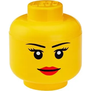 LEGO 40311732 Aufbewahrungskopf Mädchen, S, klein, 16x16x20cm - Gelb