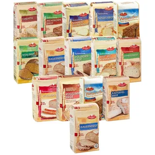 Bielmeier Backmischung Brot Kennenlern-Set Küchenmeister, 15 x 7500 g, (SET314000)
