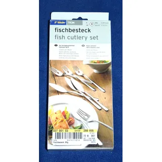 Fischbesteck, Edelstahl, 8-teilig, Tchibo TCM, Spülmaschinengeeignet, Neu in OVP
