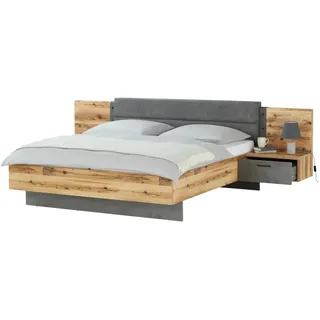 Möbel Kraft Bettanlage ¦ holzfarben ¦ Maße (cm): B: 305,6 H: 99,5 T: 213.4