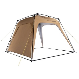 Lumaland Pavillon aufgebaut in unter 2 Minuten, 2,5 x 2,5m Camping Partyzelt Zelt robust wasserdicht braun DS e-Sales GmbH
