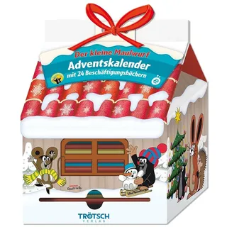 Trötsch Verlag Der kleine Maulwurf Adventskalender Haus mit 24 Minibüchern