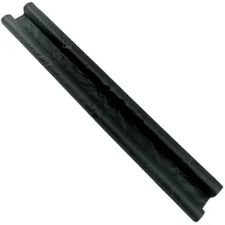Zugluftstopper mit Doppeldichtung - Türbodendichtung für Türen, Wärmeverlust- & Energieeinsparung - 86x4 cm, Schwarz - Senkt Heizkosten