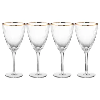 Butlers Weinglas GOLDEN TWENTIES 4er-Set in Durchsichtig | Gr.: onesize