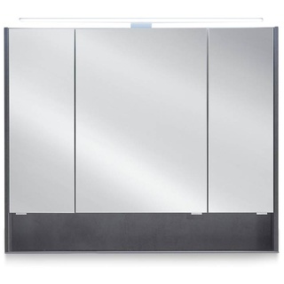 Pelipal Spiegelschrank PE 6040 Holzoptik Grau Dunkelgrau