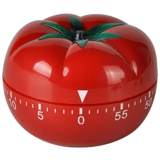 Polarstern Küchentimer Mechanischer Countdown-Timer für Tomaten-Cartoon 60-Minuten-Tomaten-Cartoon-Wecker rot