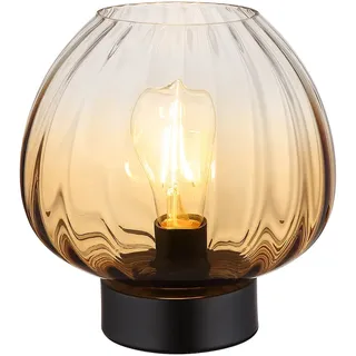 GLOBO Tischleuchte Amber Schwarz