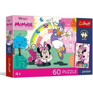 Trefl - Puzzle 60 Teile, Minnies Lächeln, Premium Plus, Mickey Mouse, 4+
