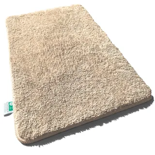 casa pura Badematte Sky Uni Beige 60 x 100 cm