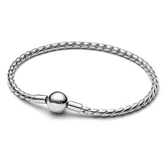 Pandora Moments Runder Verschluss Flügel-Kettenarmband aus Sterling Silber 594028C00-21 Größe 21 cm