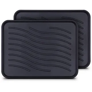 BestLivings Schuhabtropfschale 38 x 38 cm Schwarz