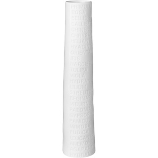 Vase (DH 4x23 cm) - weiß