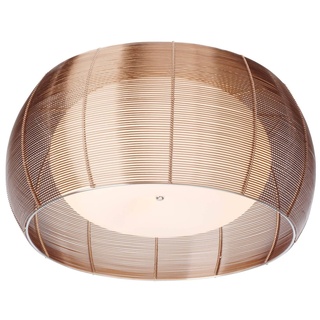 BRILLIANT Lampe Relax Deckenleuchte 50cm bronze/chrom   2x A60, E27, 30W, g.f. Normallampen n. ent.   Für LED-Leuchtmittel geeignet   Dimmbar bei Verwendung geeigneter Leuchtmittel