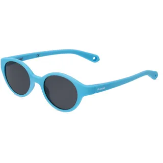 Polaroid PLD K007/S Unisex-Sonnenbrille Vollrand Oval Acetat-Gestell, blau