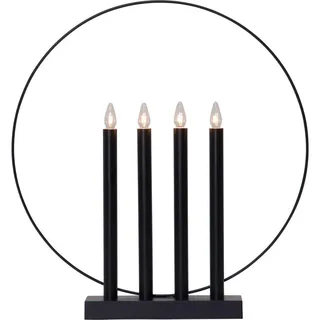 Eglo Led-Kerze, Schwarz, Holz, Metall, Kunststoff, Eiche, 7.5x45x42 cm, Kippschalter, Dekoration, Weihnachtsdekoration, Weihnachtsbeleuchtung