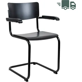 THONET S 43 F | Buche schwarz gebeizt | Gestell schwarz