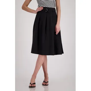 Monari Faltenrock Damen Schwarz 44