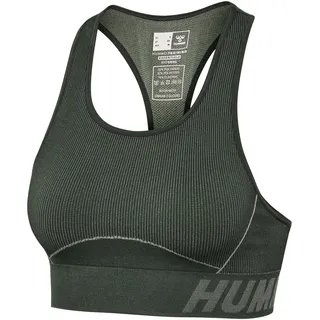 hummel hmlTE CHRISTEL Seamless Sport-Top Damen 6208 climbing ivy/seagrass melange M