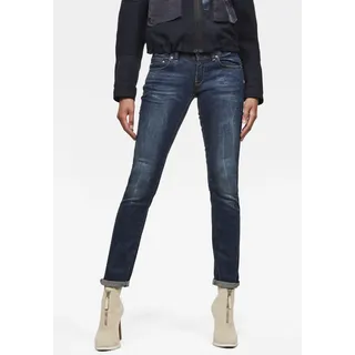 G-Star Midge Saddle Mid Waist Straight Jeans Dark Aged 28 34