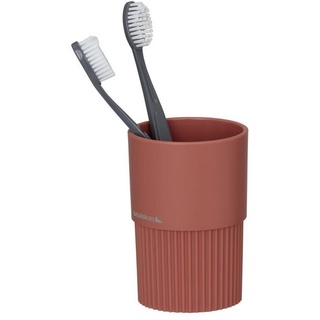 Sealskin Brave Zahnputzbecher, Zahnbürstenhalter aus Kunststoff, Farbe: Dunkelrosa