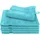 Waschhandschuhset 16 x 21 cm blau 6-tlg.