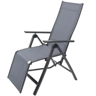 OUTFLEXX Relaxsessel, anthrazit/grau, Alu/Textilene, 67x71x45cm
