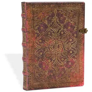 Hardcover Notizbuch Karmin, Midi, Liniert