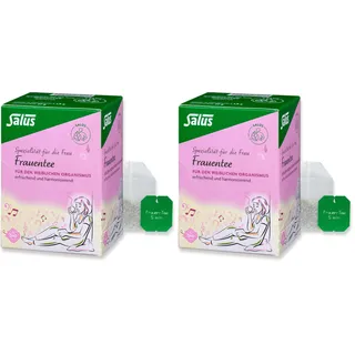 Salus Spezialitäten für die Frau Frauentee 1x 15 Filterbeutel (27g) – Bio-Kräutertee für den weiblichen Organismus (Packung mit 2)