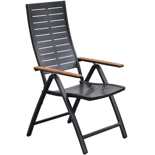 Merxx Tinos Klappsessel 64 x 64 x 100 cm grau