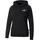Metallic Fleece Hoodie Damen black L