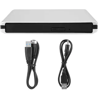 Goshyda Externes Optisches Laufwerk,USB3.0 Blu-Ray Laptop PC Disc-Brenner Tragbarer Hochgeschwindigkeits-DVD-CD-BD-Brenner mit Fußauflage,für Desktop-Laptop