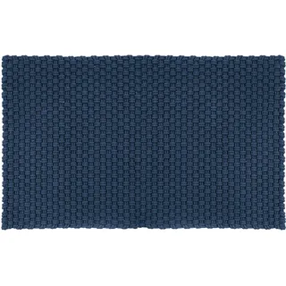 Fußmatte PAD "UNI, Schmutzfangmatte", blau, B:72cm H:15mm L:130cm, Kunstfaser, Teppiche, Fußmatte, handgewebt, Uni Farben, In- und Outdoor geeignet, auch als Läufer