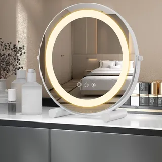 Kosmetikspiegel mit LED Beleuchtet 3 fach Rasierspiegel Schminkspiegel