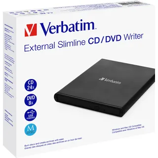 Verbatim External Slimline CD/DVD Brenner