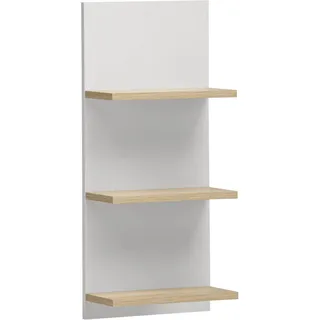 Schildmeyer Regal Emmik 70,2 cm x 17,5 cm x 30,3 cm Weiß-Eiche