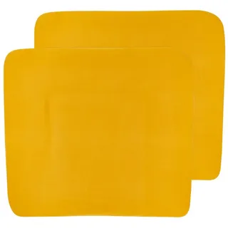 Meyco Baby Wickelauflagenbezug Uni Okergeel (2-tlg), 85x75cm gelb