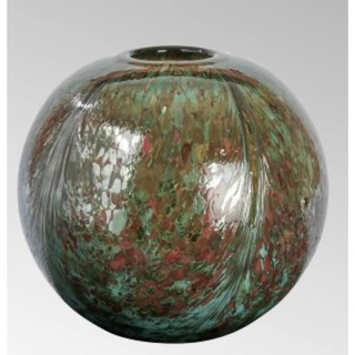 Lambert - Vase, Blumenvase - Bellotto - Glas - Farbe: Smaragd Multicolor - groß - (ØxH) 24 x 22 cm