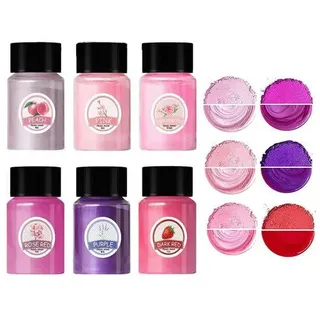 Epoxidharz Farbe Metallic Mica Pulver, 6 Farben × 10g Perlglanz Farbpigmente metallischer Pulver für Seifenfarbe, Epoxidharz, Kerzenfarbe, Nagellack